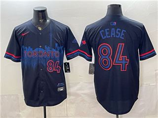 Toronto Blue Jays #84 Dylan Cease Black City Connect Limited Jersey