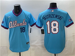 Atlanta Braves #18 Mike Yastrzemski Powder Blue 2026 City Connect Jersey