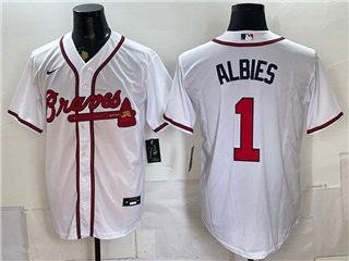 Atlanta Braves #21 Ozzie Albies White Limited Jersey
