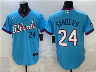 Atlanta Braves #24 Deion Sanders Powder Blue 2026 City Connect Jersey