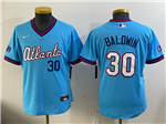 Atlanta Braves #30 Drake Baldwin Youth Powder Blue 2026 City Connect Jersey