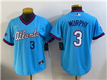 Atlanta Braves #3 Dale Murphy Women's Powder Blue 2026 City Connect Jersey