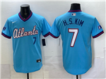 Atlanta Braves #7 Ha-Seong Kim Powder Blue 2026 City Connect Jersey