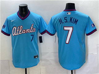 Atlanta Braves #7 Ha-Seong Kim Powder Blue 2026 City Connect Jersey