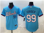 Atlanta Braves #99 Spencer Strider Powder Blue 2026 City Connect Jersey