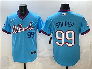Atlanta Braves #99 Spencer Strider Powder Blue 2026 City Connect Jersey