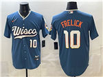 Milwaukee Brewers #10 Sal Frelick Blue 2026 City Connect Jersey