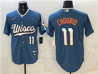 Milwaukee Brewers #11 Jackson Chourio Blue 2026 City Connect Jersey