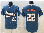 Milwaukee Brewers #22 Christian Yelich Blue 2026 City Connect Jersey