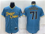 Milwaukee Brewers #71 Josh Hader Powder Blue 2022 City Connect Flex Base Jersey