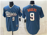 Milwaukee Brewers #9 Jake Bauers Blue 2026 City Connect Jersey
