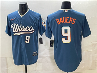 Milwaukee Brewers #9 Jake Bauers Blue 2026 City Connect Jersey