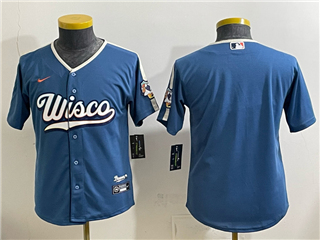 Milwaukee Brewers Youth Blue 2026 City Connect Team Jersey