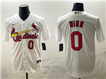 St. Louis Cardinals #0 Masyn Winn White Limited Jersey