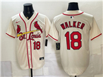 St. Louis Cardinals #18 Jordan Walker Cream Limited Jersey