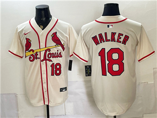 St. Louis Cardinals #18 Jordan Walker Cream Limited Jersey