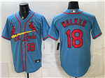 St. Louis Cardinals #18 Jordan Walker Light Blue Limited Jersey