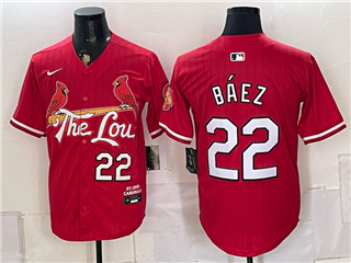 St. Louis Cardinals #22 Joshua Baez Red City Connect Limited Jersey
