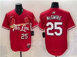 St. Louis Cardinals #25 Mark McGwire Red 2024 City Connect Limited Jersey