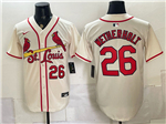 St. Louis Cardinals #26 JJ Wetherholt Cream Limited Jersey