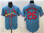 St. Louis Cardinals #26 JJ Wetherholt Light Blue Limited Jersey