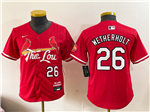 St. Louis Cardinals #26 JJ Wetherholt Youth Red City Connect Limited Jersey