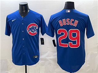 Chicago Cubs #29 Michael Busch Blue Limited Jersey