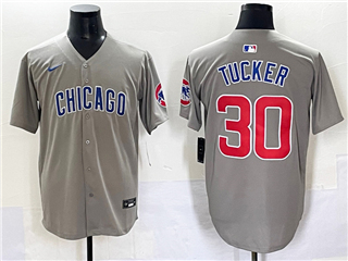 Chicago Cubs #30 Kyle Tucker Gray Limited Jersey