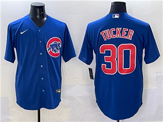 Chicago Cubs #30 Kyle Tucker Blue Limited Jersey