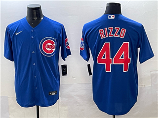 Chicago Cubs #44 Anthony Rizzo Blue Limited Jersey