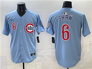 Chicago Cubs #6 Matt Shaw 2025 Light Blue City Connect Limited Jersey