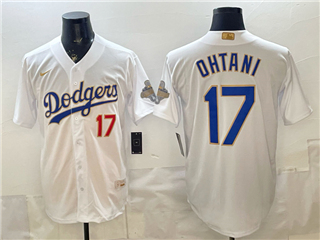 Los Angeles Dodgers #17 Shohei Ohtani White 2026 Gold Collection Jersey