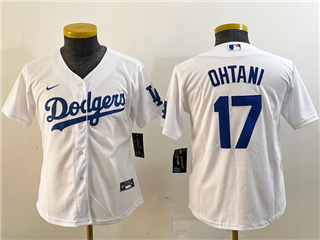 Los Angeles Dodgers #17 Shohei Ohtani Youth White Jersey