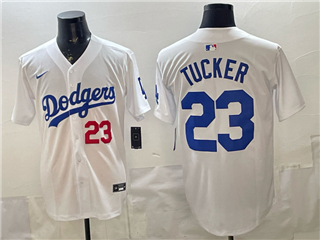 Los Angeles Dodgers #23 Kyle Tucker White Limited Jersey