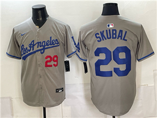 Los Angeles Dodgers #29 Tarik Skubal Gray Limited Jersey