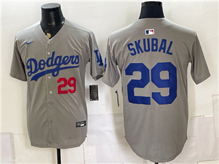 Los Angeles Dodgers #29 Tarik Skubal Alternate Gray Limited Jersey