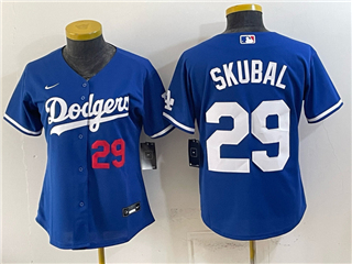 Los Angeles Dodgers #29 Tarik Skubal Women's Royal Blue Limited Jersey