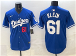 Los Angeles Dodgers #61 Will Klein Royal Blue Limited Jersey