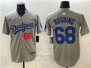 Los Angeles Dodgers #68 Dalton Rushing Alternate Gray Limited Jersey