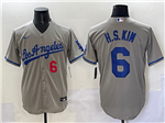 Los Angeles Dodgers #6 Hyeseong Kim Gray Limited Jersey