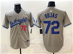 Los Angeles Dodgers #72 Miguel Rojas Gray Limited Jersey