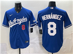 Los Angeles Dodgers #8 Enrique Hernandez Blue Alternate Limited Jersey