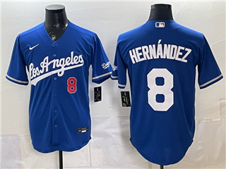 Los Angeles Dodgers #8 Enrique Hernandez Blue Alternate Limited Jersey