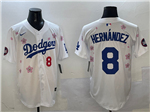Los Angeles Dodgers #8 Enrique HernAndez White 2025 Tokyo Series Limited Jersey