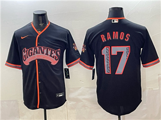 San Francisco Giants #17 Heliot Ramos Black Alternate Limited Jersey