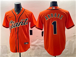 San Francisco Giants #1 Luis Arrae Orange Limited Jersey
