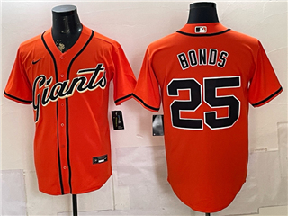 San Francisco Giants #25 Barry Bonds Orange Limited Jersey
