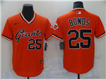 San Francisco Giants #25 Barry Bonds Vintage Orange Jersey