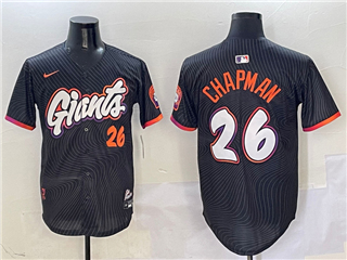 San Francisco Giants #26 Matt Chapman Black 2025 City Connect Limited Jersey