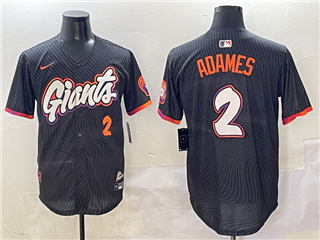 San Francisco Giants #2 Willy Adames Black 2025 City Connect Limited Jersey